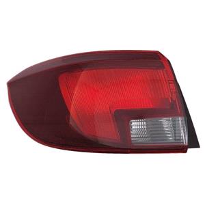 Lights, Left Rear Lamp (Outer, On Quarter Panel, Estate Models, Supplied With Bulbholder, Original Equipment) for Vauxhall ASTRA K Saloon 2015 on, 