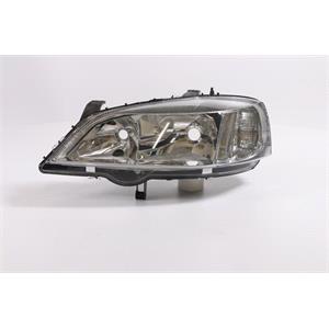 Lights, Left Headlamp (Silver Bezel. Original Equipment) for Vauxhall ASTRA Mk IV Hatchback 1998 2003, 