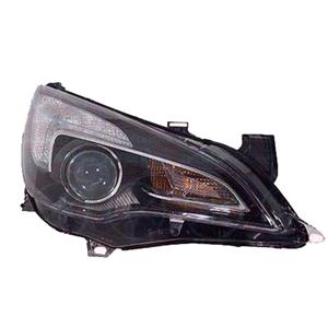 Lights, Right Headlamp (Halogen, Takes HIR  Bulb, With W1/5W Daytime Running Light, Supplied With Bulbs & Motor, Original Equipment) for Vauxhall ASTRA GTC Mk VI 2011 2015, 
