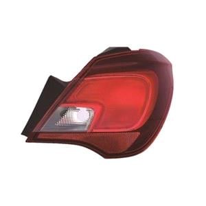Lights, Right Rear Lamp (Outer, On Quarter Panel, 5 Door Models, Supplied Without Bulbholder) for Opel CORSA E 2015 on, 
