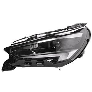 Lights, Left Headlamp (Full LED, With LED Daytime Running Light, Supplied Without Control Module, Original Equipment) for Vauxhall CORSA Mk V 2019 to 2023, 