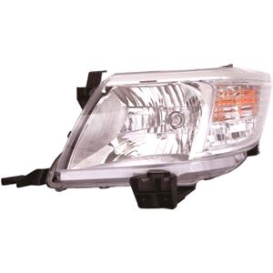 Lights, Left Headlamp (Halogen, Takes H4 Bulb, Electric or Manual Adjustment) for Toyota HILUX Pickup 2012 2016, 