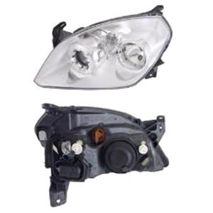 Lights, Left Headlamp (With Chromed Ring, Supplied With Motor, Original Equipment) for Vauxhall TIGRA TwinTop 2004 on, 