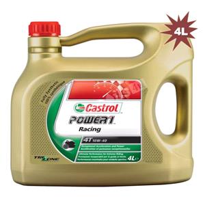 Engine Oils and Lubricants, Castrol Power 1 Racing 4T - 4 Stroke - 10W-40 - Fully Synthetic - 4 Litre, Castrol