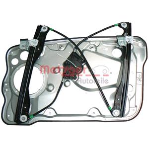 Window Regulators, Window Regulator, Left Front Electric without electric motor (2160044), METZGER