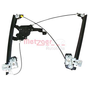 Window Regulators, Window Regulator, Left Front Electric without electric motor (2160046), METZGER
