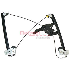 Window Regulators, Window Regulator, Right Front Electric without electric motor (2160047), METZGER