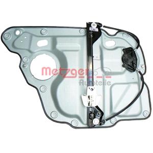 Window Regulators, Window Regulator, Right Rear 4 Door Electric without electric motor (2160125), METZGER