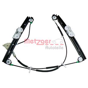 Window Regulators, Window Regulator, Right Front Electric without electric motor (2160211), METZGER