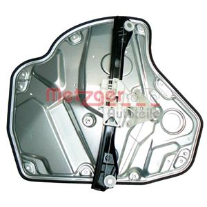 Window Regulators, Window Regulator, Left Rear 4 Door Electric without electric motor (2160236), METZGER