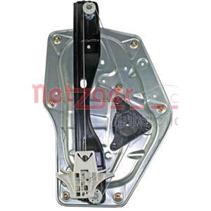 Window Regulators, Window Regulator, Right Rear Electric without electric motor (2160251), METZGER