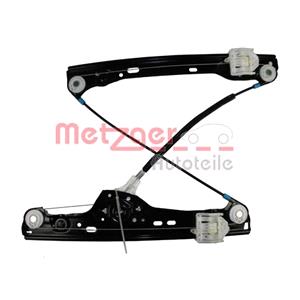 Window Regulators, Window Regulator, Right Front Electric without electric motor (2160260), METZGER
