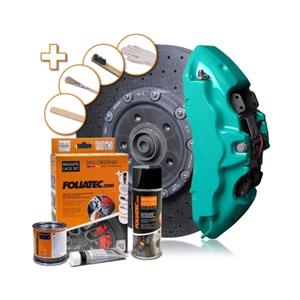 Specialist Paints, Foliatec Brake Caliper Paint Lacquer   Ocean Turquoise 7 Piece Component Set, FOLIATEC