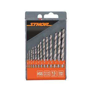 HSS Twist Drills, HSS Twist Drill Set 2 8mm   Pack of 13, STHOR