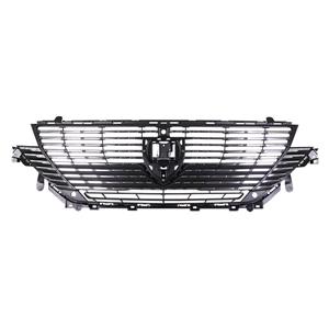 Grilles, Front Grille (Upper, Matt Black / Chromium Grey, With Holes For Parking Sensors, Supplied Without Badge, Not For GT Line Models) for Peugeot 308 III 2021 to 2025, 