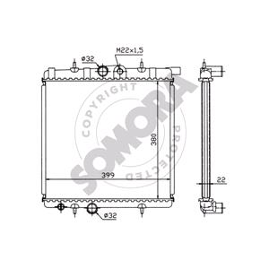 Radiators, Somora Radiator   221340, SOMORA