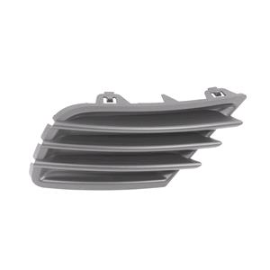 Grilles, Peugeot 207 2010 2012 LH (Passengers Side) Front Bumper Grille / Fog Lamp Cover, Matte Black, Without Fog Lamp Hole, 