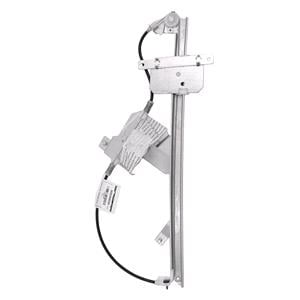 Window Regulators, Front Left Electric Window Regulator Mechanism (without motor) for Peugeot 207 Van,  2007 2012, 2/4 Door Models, WITHOUT One Touch/Antipinch, holds a standard 2 pin/wire motor, AC Rolcar