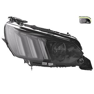 Lights, Right Headlamp (LED, GT Line, Supplied Without Control Modules, Original Equipment) for Peugeot 208 II 2019 to 2023, 