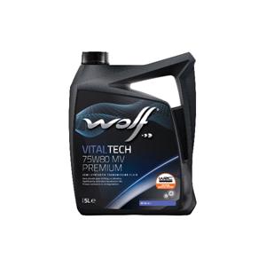 Manual Transmision Oils,  Wolf VitalTech 75W80 MV Premium Semi Synthetic Transmission Oil   5 Litre, WOLF