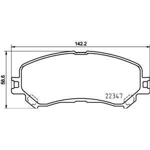 Brake Pads, Brembo Front Brake Pads (Full set for Front Axle), Brembo