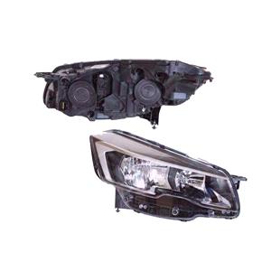 Lights, Right Headlamp (Halogen, Takes H7 / H7 Bulbs, With LED Daytime Running Light, Supplied With Bulbs & Motor, Original Equipment) for Peugeot 508 SW 2014 2018, 