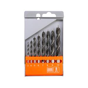 Drill Bit Sets, WOOD DRILL SET 3 10MM /8PCS,PLASTIC CASE, STHOR