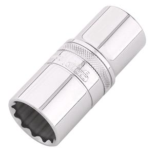 Sockets, Draper Expert 22424 HI TORQ 12 Point Metric Deep Socket, 1/2" Sq. Dr., 25mm, Draper