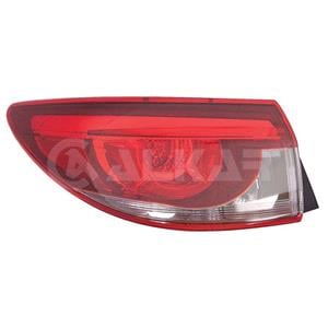 Lights, Left Rear Lamp (Outer, On Quarter Panel, Saloon Models Only, LED / Halogen, Supplied Without Bulbholder) for Mazda 6 Saloon 2016 2018, 
