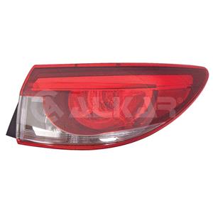 Lights, Right Rear Lamp (Outer, On Quarter Panel, Saloon Models Only, LED / Halogen, Supplied Without Bulbholder) for Mazda 6 Saloon 2016 2018, 