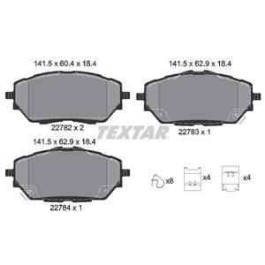 Brake Pads, Textar Front Brake Pads (Full set for Front Axle), Textar