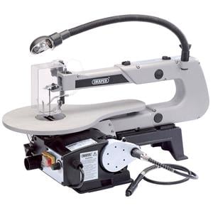 Fretsaws, Draper 22791 405mm Variable Speed Fretsaw with Flexible Drive Shaft and Worklight (90W), Draper