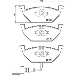 Brake Pads, Brembo XPERT Front Brake Pads (Full set for Front Axle), Brembo