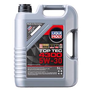 Engine Oils, Liqui Moly 5W 30 C2/C3 Top Tec 4300 Engine Oil   5 Litres, Liqui Moly