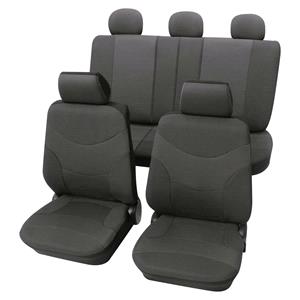 Seat Covers, Luxury Dark Grey Car Seat Cover set   For Toyota Avensis 1997 To 2003, Petex