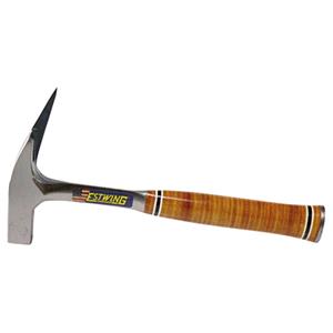 Hammers, Estwing Milled Face Roofers Pick Hammer with Leather Grip, 21oz/600g, Draper
