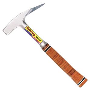 Lump/Sledge Hammers and Hammers, Estwing Smooth Face Roofers Pick Hammer with Leather Grip, 21oz/600g, 13", Draper