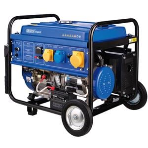Generators, Draper Expert 23987 Petrol Generator with Wheels, 5000W, Draper