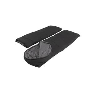 Easy Camp Raven Sleeping Bag Square Double - Black (5°C)