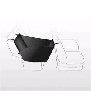 Dividable Dog Car Seat Protector With Side Panels In Plush Fleece
