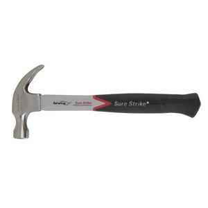 Hammers, Estwing Sure Strike Curved Claw Hammer with Fibreglass Handle, 16oz/448g, Draper
