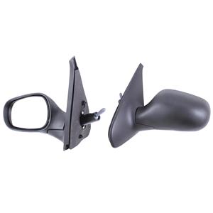 Wing Mirrors, Left Wing Mirror (manual, black cover) for Renault Clio Van, 1998 2001, 