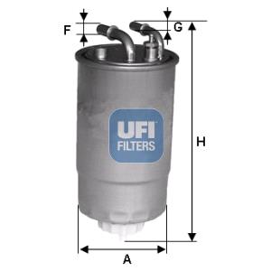 Fuel Filters, UFI Fuel Filter   2409900, UFI