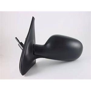 Wing Mirrors, Left Wing Mirror (manual, black cover) for Renault CLIO II van, 2001 2005, 