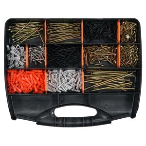 Hardware, 770PCS MIX WOOD, METAL SCREWS AND PLUGS, VOREL