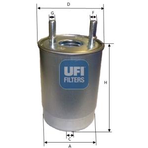 Fuel Filters, UFI Fuel Filter   2411300, UFI