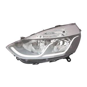 Lights, Left Headlamp (Halogen, Takes H1 / H7 Bulbs, Dynamique Models, Original Equipment) for Renault CLIO IV 2016 on, 