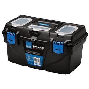 Tool Boxes, Draper 24200 Plastic Toolbox with Tote Tray, 19" , Draper