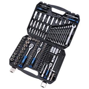 Socket Set, Draper 24232 HI TORQ Metric Socket and Bit Set, 1/4", 3/8" and 1/2" Sq. Dr. (219 Piece), Draper