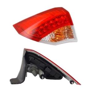 Lights, Left Rear Lamp (Outer, On Quarter Panel, Hatchback, Supplied With Bulbholder, Original Equipment) for Renault LAGUNA III 2007 on, 